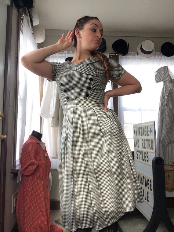 Fabulous 50's Gingham Suzy Perette Dress