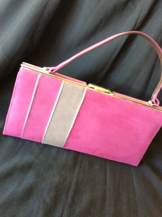 Electric Lilac Suede Purse