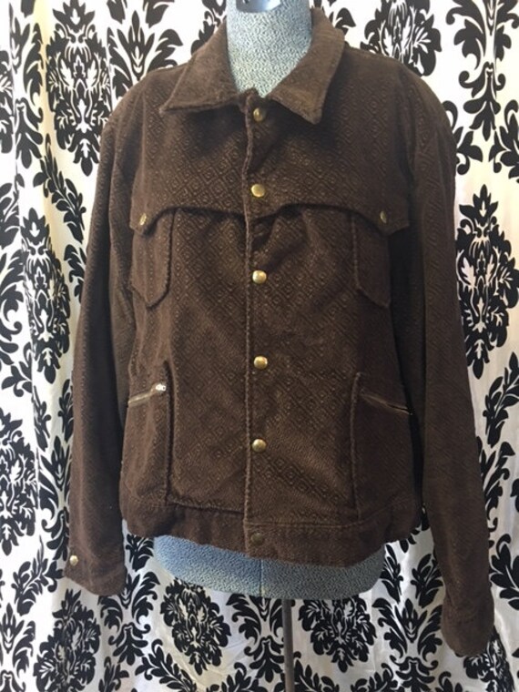 1970's Mens Brown Corduroy Jacket