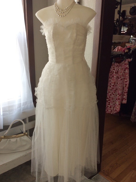 1950's Wedding/Prom Dress in Tulle