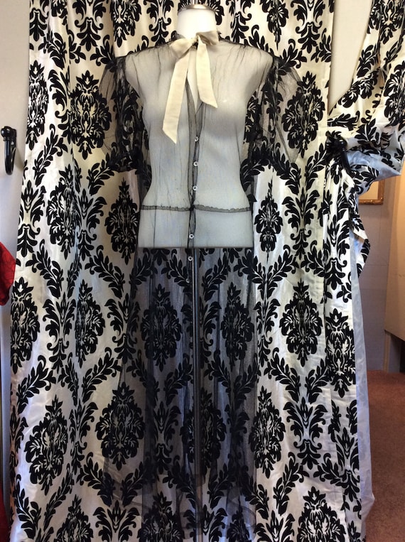 40's Tulle Dress Cover with Lucite buttons