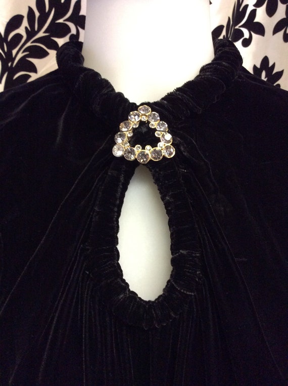 1940's Elegant Velvet Party Dress-Large