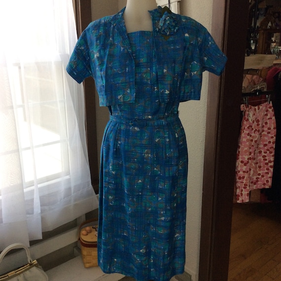 60's Blue Dress Set