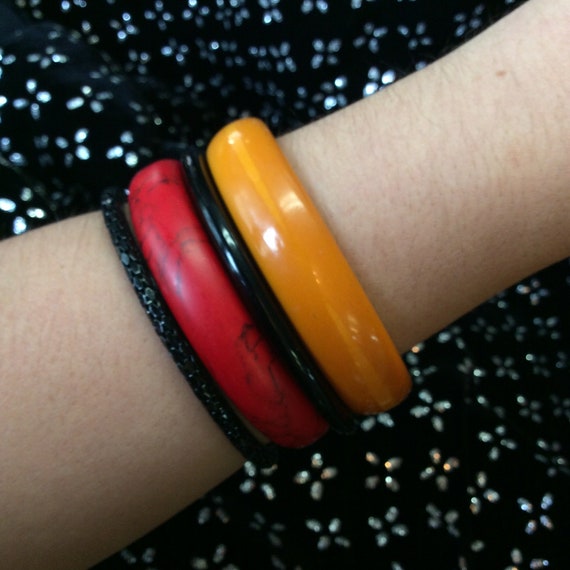 Marigold Bakelite Bangle