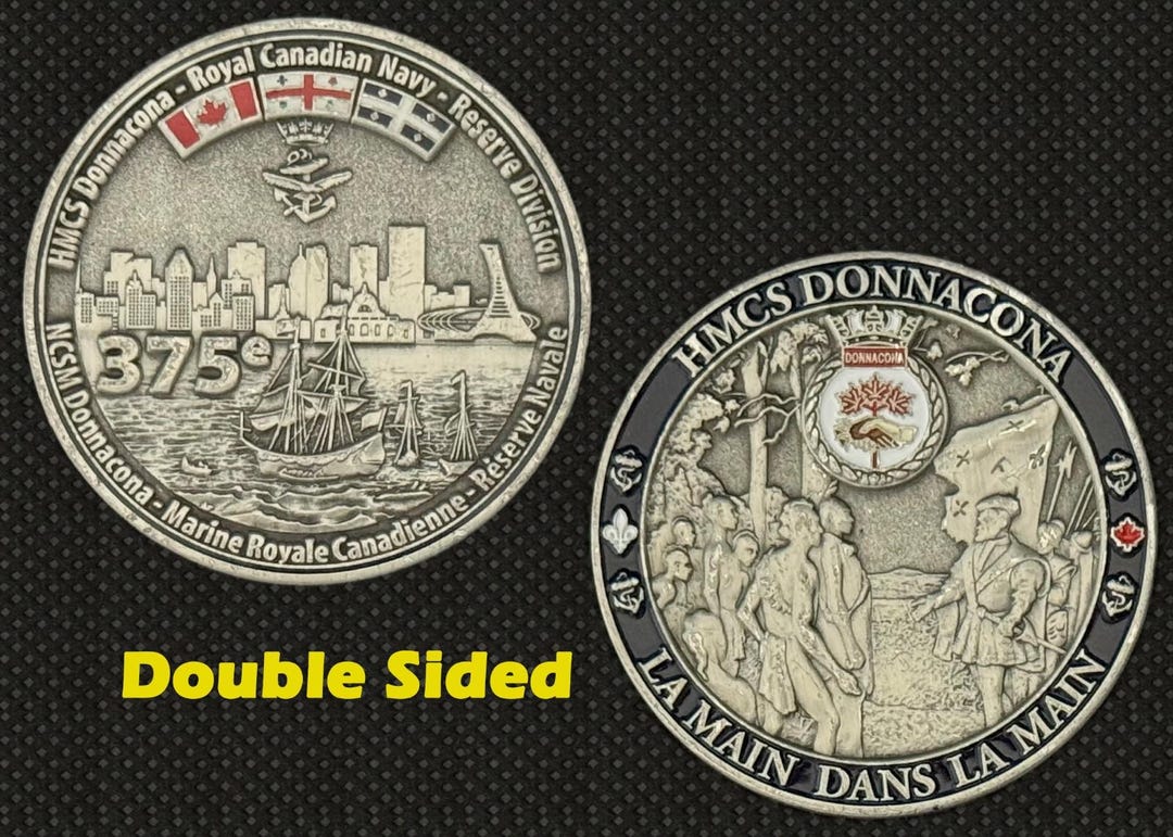 HMCS Donnacona Royal Canadian Navy 375th Challenge Coin - 4L - Etsy