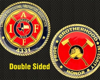 Longview Professional Firefighters IAFF Local 4331 Challenge Coin - 4L