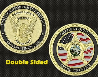 Orange County Sheriff (Traffic Enforcement Motor Unit) Challenge Coin - 4L