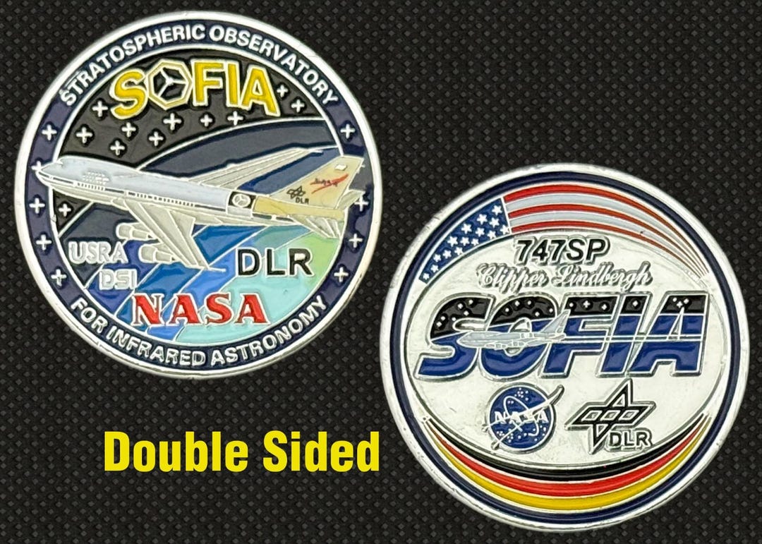 NASA SOFIA Stratospheric Observatory Challenge Coin - 4L - Etsy