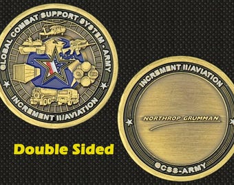 GCSS-Army Increment II/Aviation (Northrop Grumman) Challenge Coin - 4L