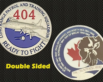 404 Long Range Patrol & Training Squadron "The Thundering Herd" Challenge Coin - 4L