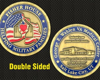 Fisher House (George E. Wahlen VA Medical Center) Challenge Coin - 4L