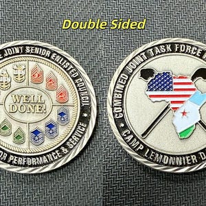 Camp Lemonnier Djibouti Combined Joint Task Force Challenge Coin - 4K