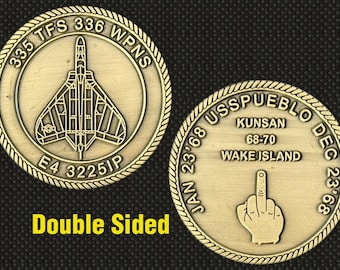 335 TFS 336 WPNS (USS Pueblo, Kunsan 68-70) Challenge Coin - 4L