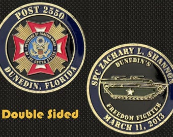 VFW Post 2550 Dunedin (Spc Zachary L. Shannon) Challenge Coin - 4I