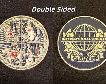 CIAVCEP International Council K9 Handler Challenge Coin - 4H