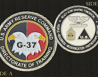 U.S. Army Reserve Command G-37 Directorate of Training Challenge Coin - 4E