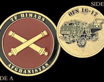 TF HIMARS Afghanistan OFS 16-17 Challenge Coin - 4F