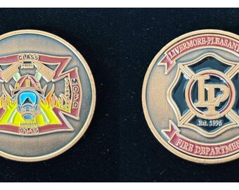 Livermore-Pleasanton Fire Department Class 01-15 Challenge Coin - 4A