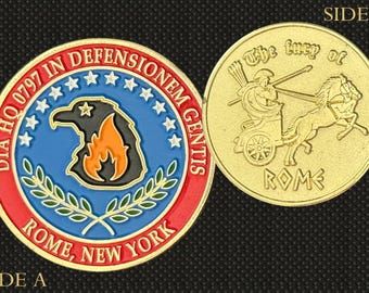 DIA HQ 0797 Rome NY "The Fury of Rome" Challenge Coin - 4E