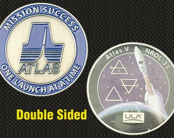 Atlas V NROL-35 (Mission Success, ULA) Challenge Coin - 4L