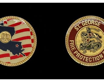 St. George Fire Protection District Louisiana Challenge Coin - 4A