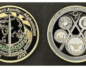 Joint Detachment Apollo Afghanistan JCIU JHOT Challenge Coin - 4C