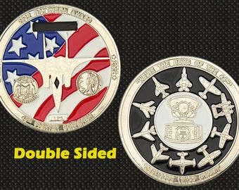 44th Fighter Squadron 2012 Raytheon Award "Boys of the 44th" Challenge Coin - 4L