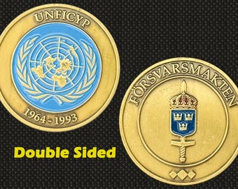 UNFICYP (Swedish Armed Forces, 1964-1993) Challenge Coin - 4L