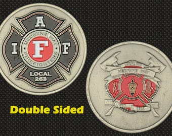 Medicine Hat Firefighters (Local 263) Challenge Coin - 4L