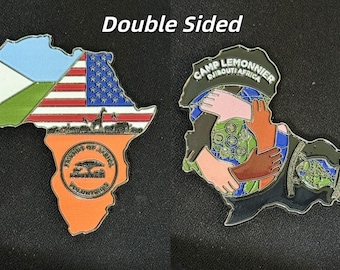Camp Lemonnier Djibouti Africa Friends of Africa Challenge Coin - 4H