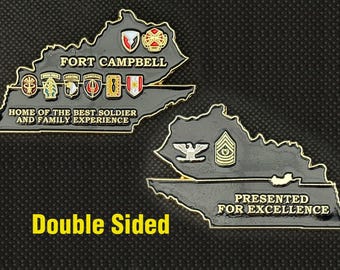 Fort Campbell Kentucky (Presented for Excellence) Challenge Coin - 4L