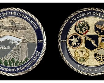 92d Operations Group Fairchild AFB Challenge Coin - 4B