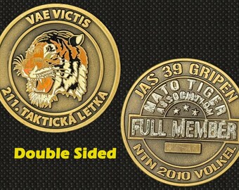 NATO Tiger Association JAS 39 Gripen (2010 Volkel) Full Member Challenge Coin - 4L