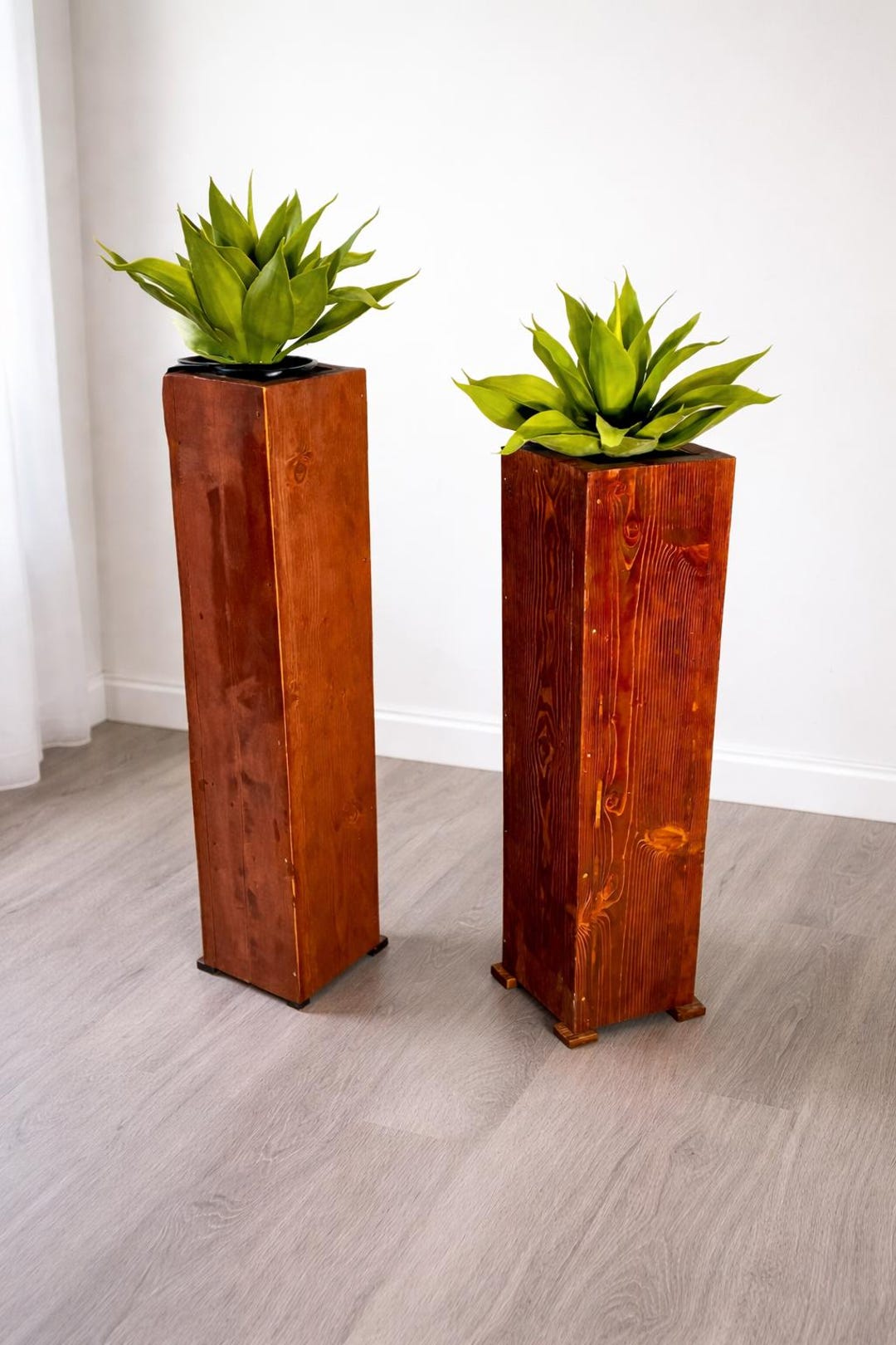 Solid Wood Planters - Etsy