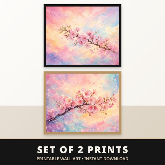 Set of 2 Cottagecore Landscape Prints