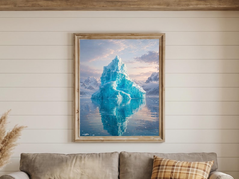 Set of 4 Iceberg Ocean Prints — printable wall art