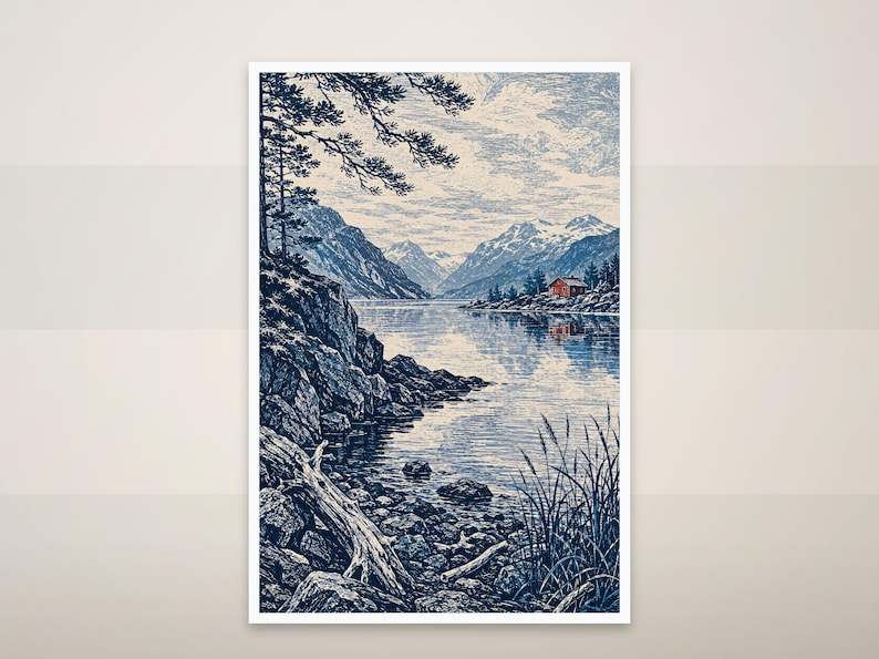 Nordic Landscape — printable wall art