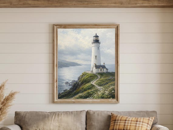 Set of 4 Coastal Lighthouse Prints