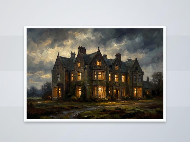 Victorian Manor — printable wall art