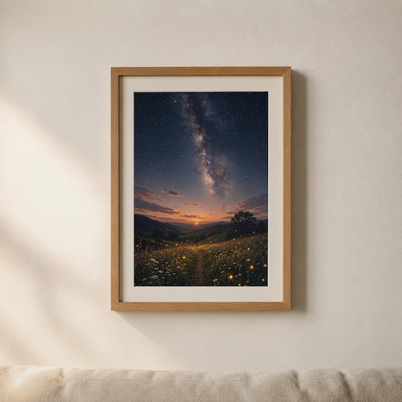 Starry Meadow Nights Print Set