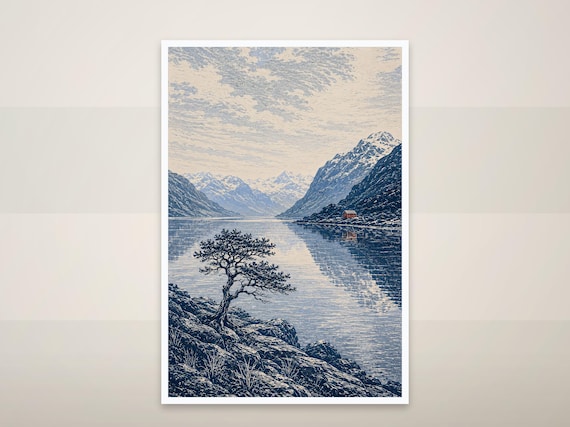 serene mountain lake