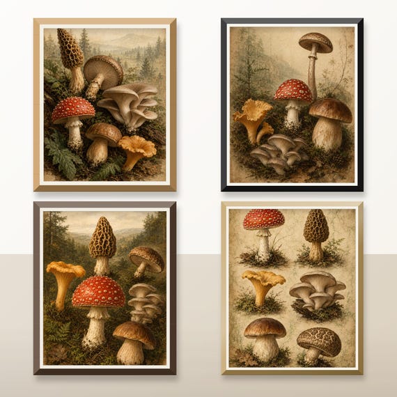 Mushroom Forest Prints