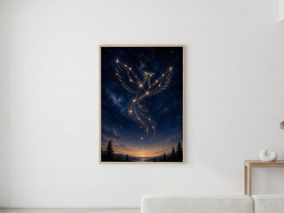 Set of 4 Constellation Night Sky Prints