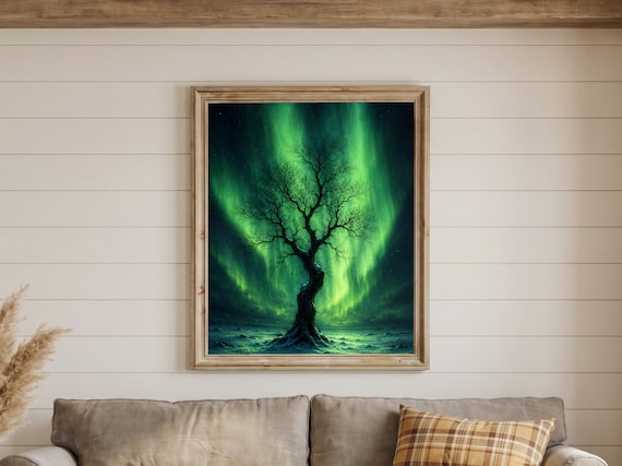 Set of 4 Aurora Borealis Prints
