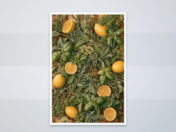 Lemons Herbs Leaves
