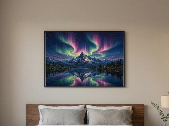 Set of 4 Aurora Borealis Prints