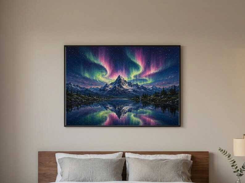 Set of 4 Aurora Borealis Prints — printable wall art