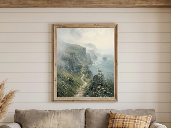 Set of 4 Coastal Rocky Coast Prints