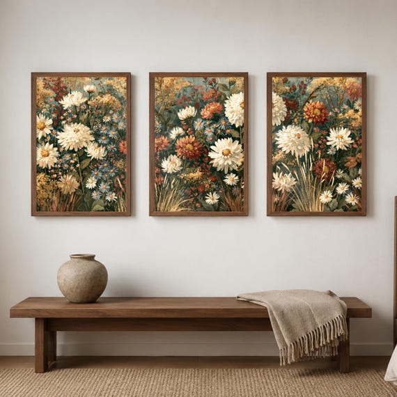 Set of 3 Wildflower Meadow Prints