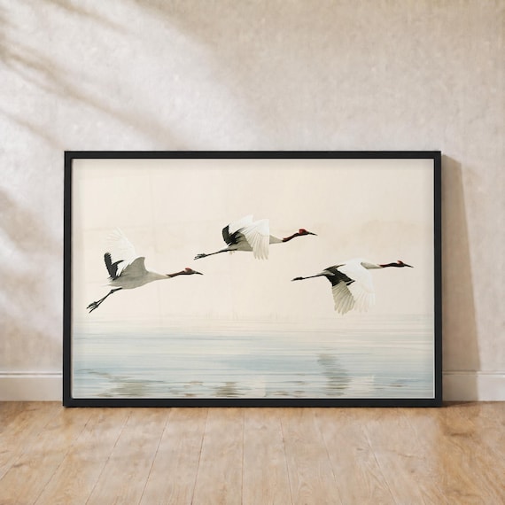 Cranes Flying Print